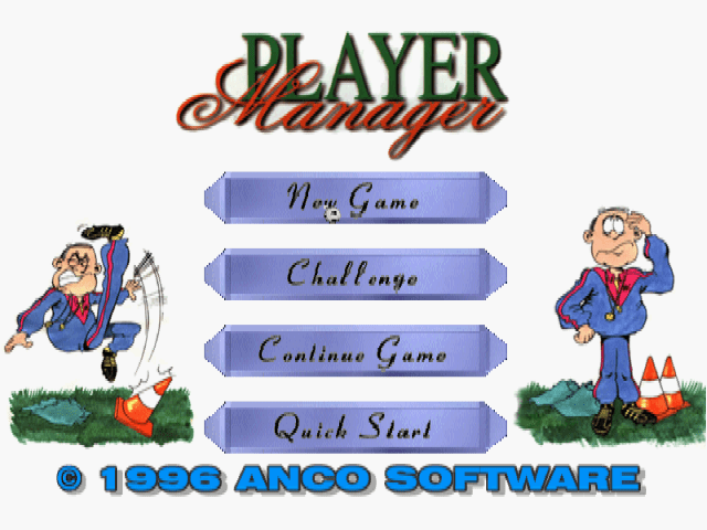 Player Manager title screen for Playstation